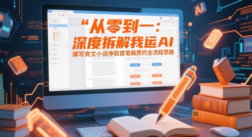 从零到一：深度拆解我运用AI撰写爽文小说挣取首笔稿费的全流程思路-桂芽网创