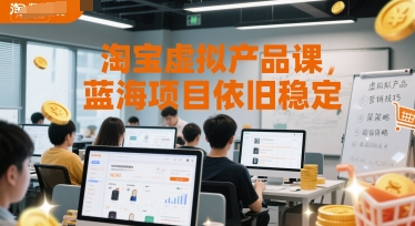 淘宝虚拟产品课，蓝海项目依旧稳定-桂芽网创