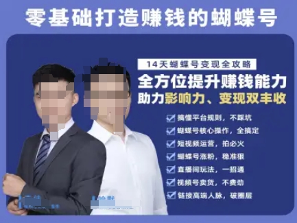 蝴蝶号专栏-视频号运营教程，零基础打造挣钱的蝴蝶号，14天蝴蝶号变现全攻略-桂芽网创