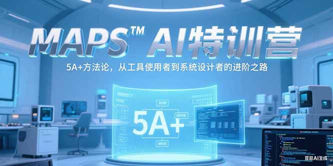 MAPSAI特训营，掌握 5A+方法论，从工具使用者到系统设计者的进阶之路-桂芽网创