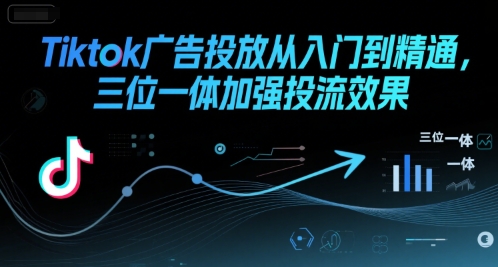 Tiktok广告投放从入门到精通，三位一体加强投流效果-桂芽网创