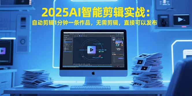 2025AI智能剪辑实战：自动剪辑1分钟一条作品，无需剪辑，直接可以发布-桂芽网创