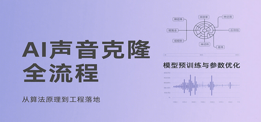 AI声音克隆全流程，基础概念到实战应用，3秒极速声音复刻、模型预训练、云端部署等-桂芽网创