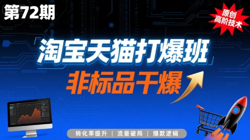 淘宝天猫打爆班原创高阶技术第72期，非标品干爆-桂芽网创