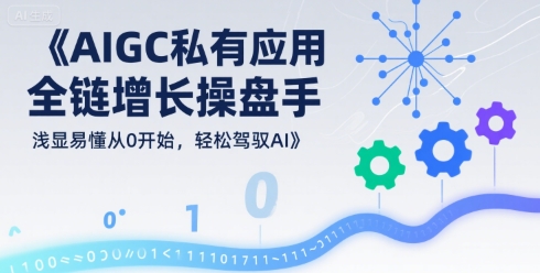 AIGC私有化应用全链增长操盘手，浅显易懂从0开始，轻松驾驭AI-桂芽网创