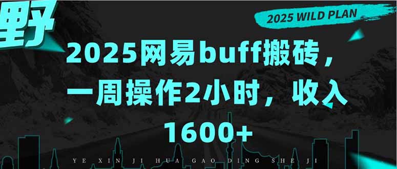 2025网易buff搬砖，一周操作2小时，收入1600+-桂芽网创