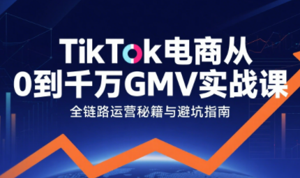 三千老师·TikTok电商从0到千万GMV实战课-桂芽网创