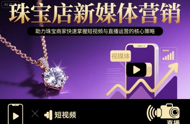 珠宝店新媒体营销，助力珠宝商家快速掌握短视频与直播运营的核心策略-桂芽网创