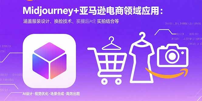 Midjourney+电商领域商业应用：涵盖服装设计、换脸技术、实拍结合等-桂芽网创