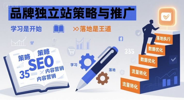 品牌独立站策略与推广，学习是开始，落地是王道-桂芽网创