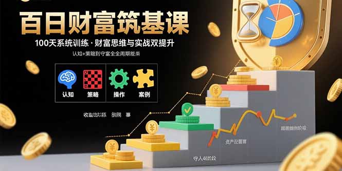 百日财富筑基课：认知+策略+实操+案例拆解  实现从创富到守富全周期能力-桂芽网创