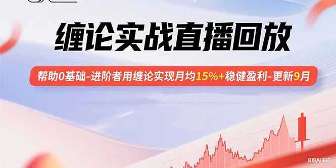 缠论实战直播回放：帮助0基础-进阶者用缠论实现月均15%+稳健盈利-更新9月-桂芽网创