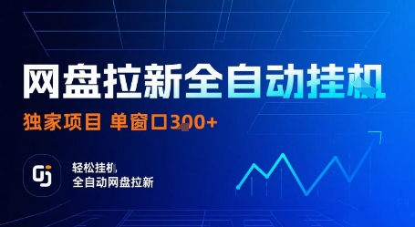 网盘拉新全自动挂G，独家项目，全自动运行完成拉新做任务，单窗口3张+【揭秘】-桂芽网创