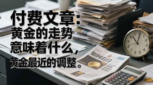 付费文章：黄金的走势意味着什么，如何看待黄金最近的调整-桂芽网创