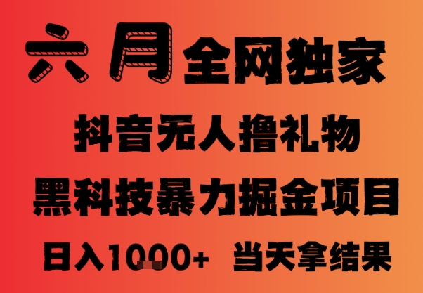 25年6月抖音无人直播最新暴力撸音浪掘金，小白可做，可批量矩阵放大，长期稳定日入1k+【揭秘】-桂芽网创