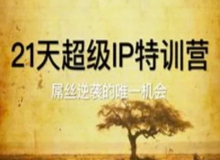 21天超级IP特训营，屌丝逆袭的唯一机会-桂芽网创
