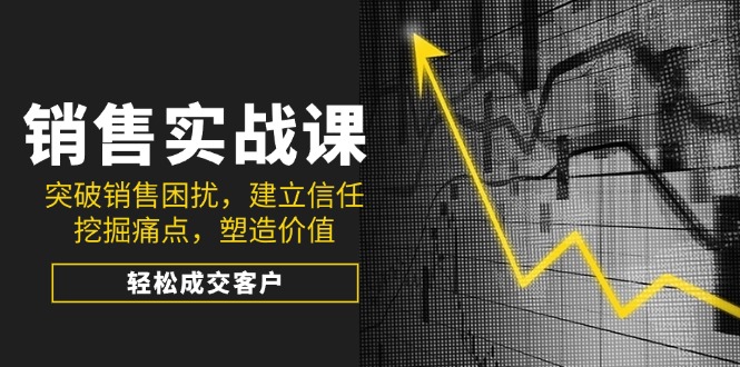 （14297期）销售实战课，突破销售困扰，建立信任，挖掘痛点，塑造价值，轻松成交客户-桂芽网创