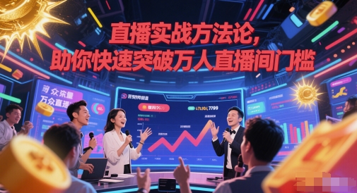 直播实战方法论，助你快速突破万人直播间门槛-桂芽网创