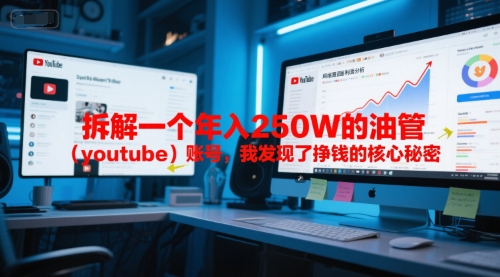 付费文章：拆解一个年入250W的油管(youtube)账号，我发现了挣钱的核心秘密-桂芽网创