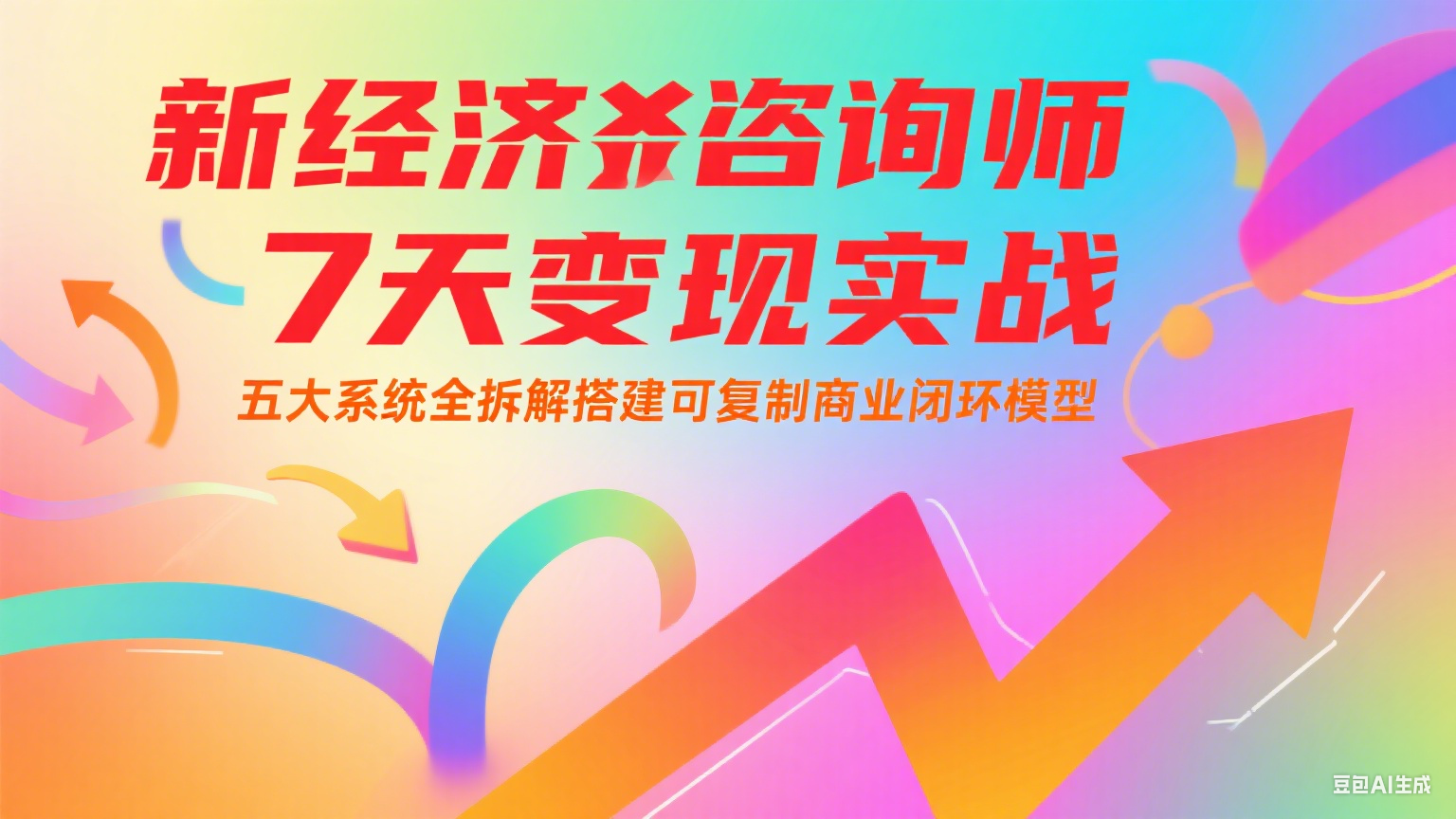新经济咨询师 7 天变现实战：五大系统全拆解搭建可复制商业闭环模型-桂芽网创