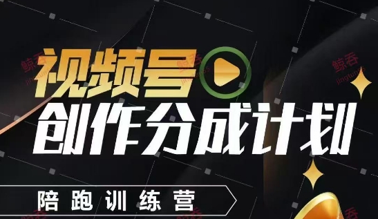 视频号创作分成计划陪跑训练营，手把手教会你如何制作视频，细水长流型项目-桂芽网创