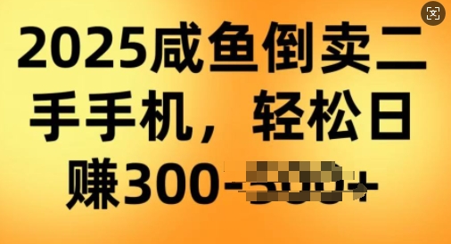 2025闲鱼倒卖二手手机，高客单，高利润，轻松日入3张-桂芽网创
