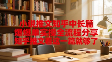 小说推文知乎中长篇爆单实操全流程分享，知乎推文看这一篇就够了-桂芽网创