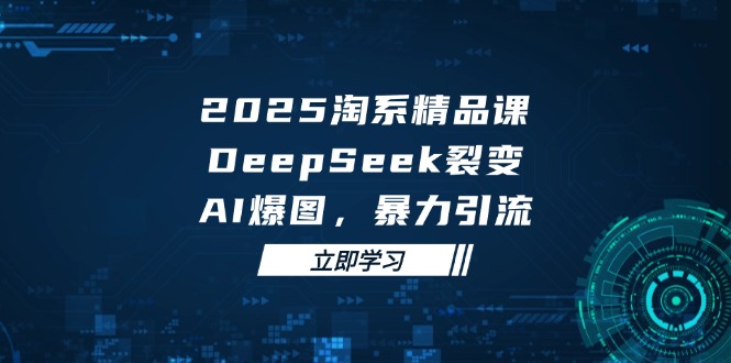2025 淘系精品课，DeepSeek 裂变，AI 爆图，暴力引流-桂芽网创