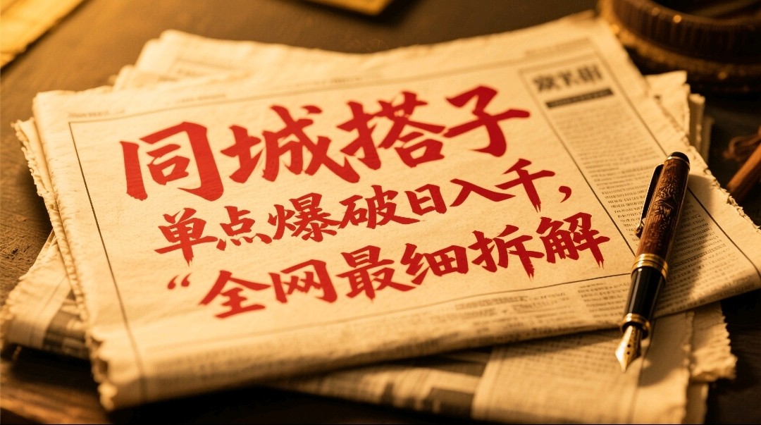 同城搭子群19.9单点爆破日入千，搭子组局月入万，全网最细拆解-桂芽网创