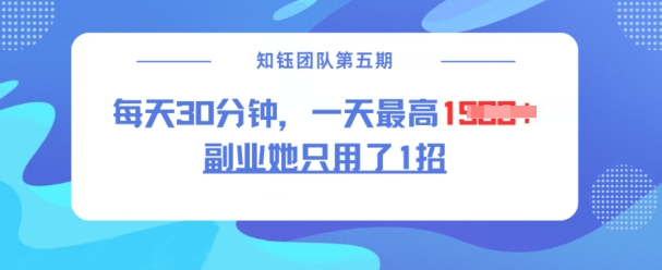 副业她只用了1招，每天30分钟，无脑二创，一天最高1.5k-桂芽网创