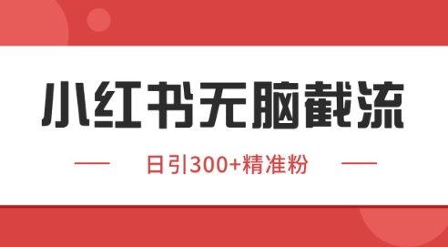 小红书截流同行客源，独家野路子获客玩法 日引200+暴力获客【揭秘】-桂芽网创
