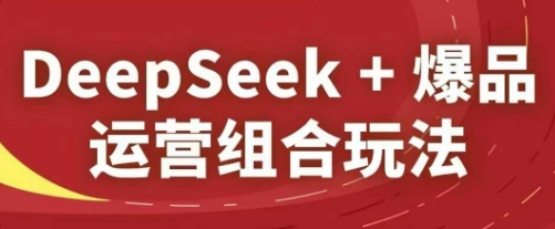 DeepSeek+爆品运营组合玩法，2025淘系精品课-桂芽网创