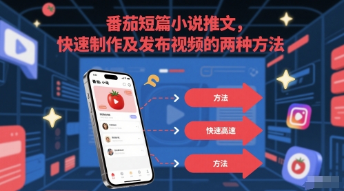 番茄短篇小说推文，快速制作及发布视频的两种方法-桂芽网创