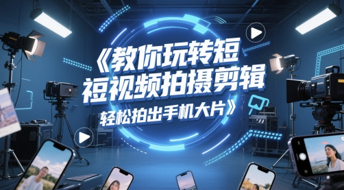 教你玩转短视频拍摄剪辑，轻松拍出手机大片-桂芽网创