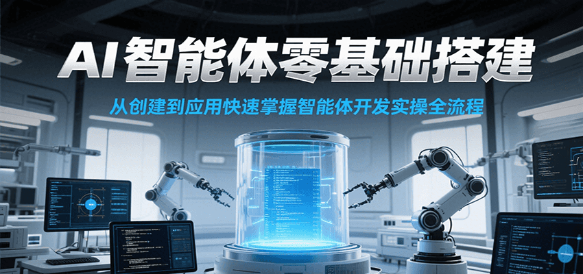 AI智能体零基础搭建实操课，从创建到应用快速掌握智能体开发全流程！-桂芽网创