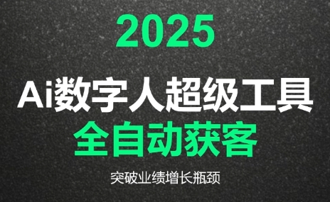 2025Ai数字人工具自动获客-桂芽网创
