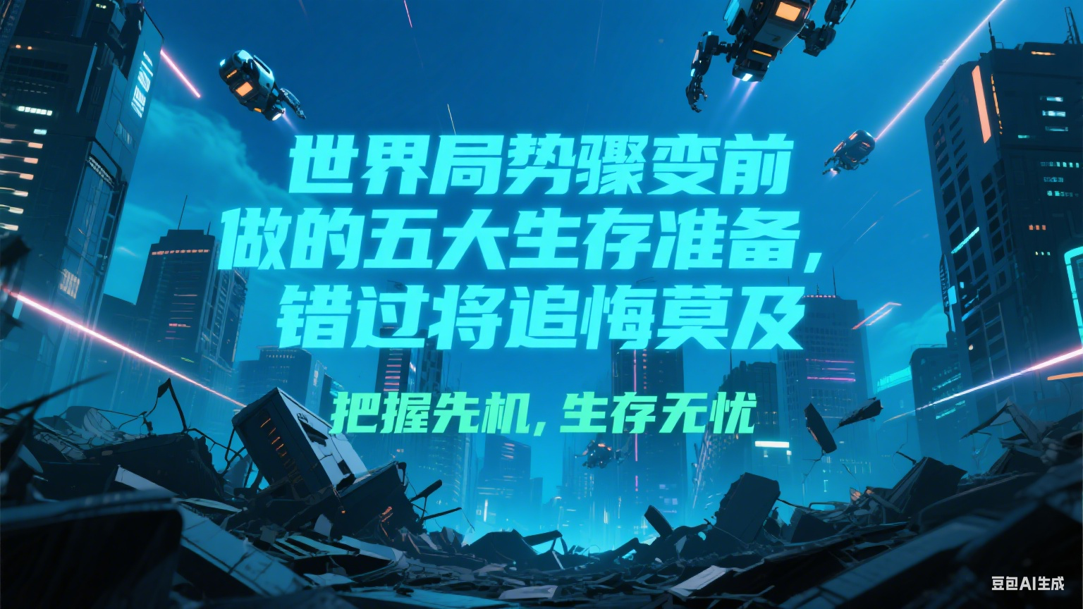付费文章《世界局势骤变前必做的五大生存准备，错过将追悔莫及》-桂芽网创