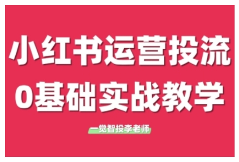 小红书运营投流，小红书广告投放从0到1的实战课，学完即可开始投放(更新)-桂芽网创
