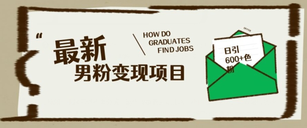 最新男粉变现项目，日引100+S粉，流量爆炸，小白轻松上手-桂芽网创