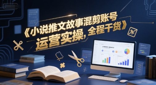 小说推文故事混剪账号运营实操，全程干货-桂芽网创