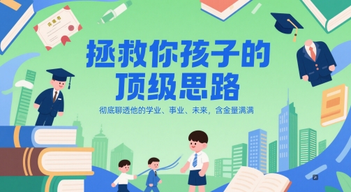 付费文章：拯救你孩子的顶级思路，彻底聊透他的学业、事业、未来，含金量满满-桂芽网创