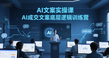 AI文案实操课，AI成交文案底层逻辑训练营-桂芽网创