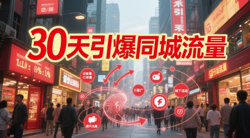 30天引爆同城流量：团购篇 认知篇 流量篇 来客篇 达人篇 老板人设IP篇 投流篇-桂芽网创